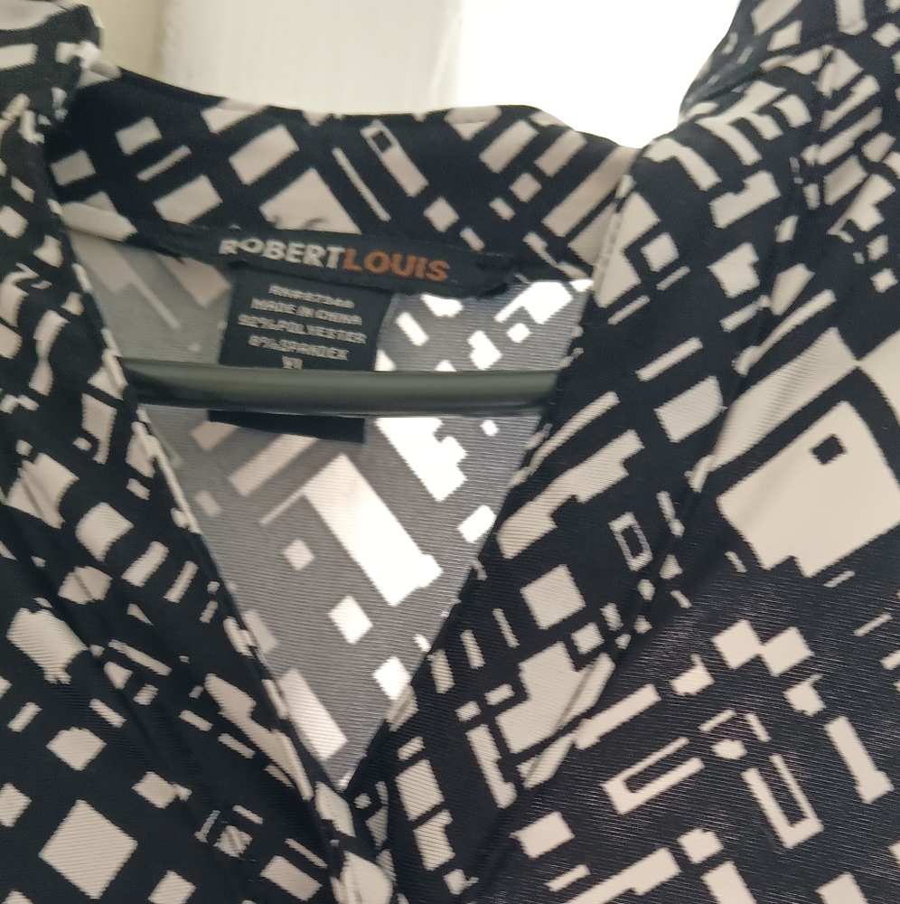 Dress black and white women XL